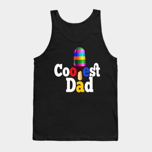 Mens Coolest Dad Ice Cream design, Father's Day Gift Tank Top